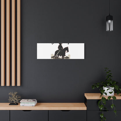 No Mercy Cowboy Skull Canvas | western skull art, gothic Americana
