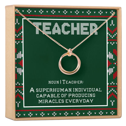 Christmas Gift for Teacher Necklace, Multiple Styles