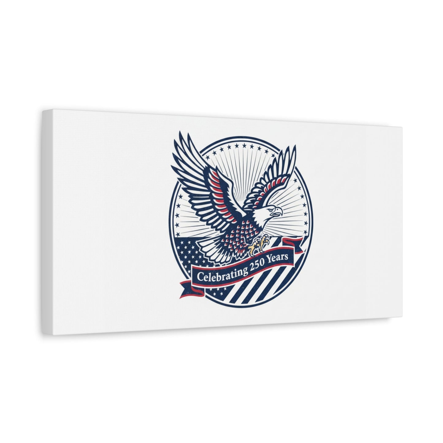 250th Anniversary Eagle Emblem Canvas | Semiquincentennial Americana