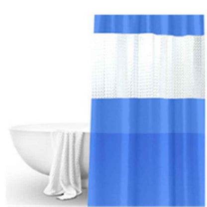 Pure color thick stitching shower curtain