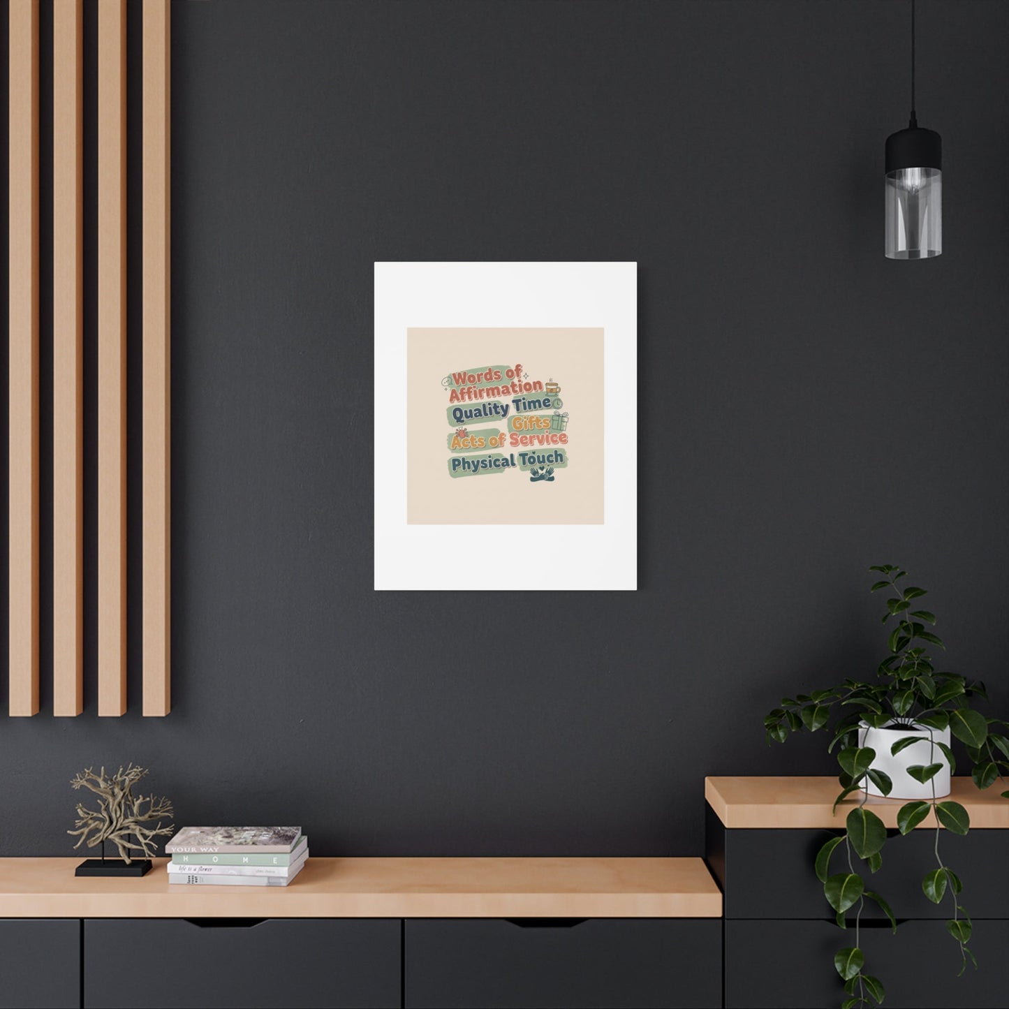 Love Languages List Matte Canvas Wall Art | love language meme, relationship humor