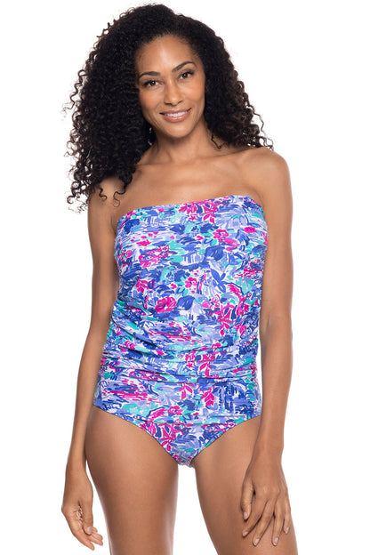 Women's Lanikai 3-in-1 Swim Bottoms | Multicolor Painted Rainforest