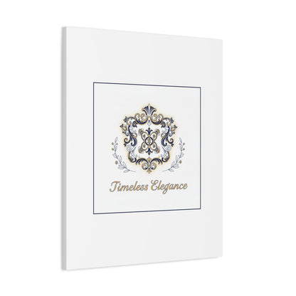 Ornate Brooch Emblem Canvas | Vintage Formalwear Accents, Baroque Print