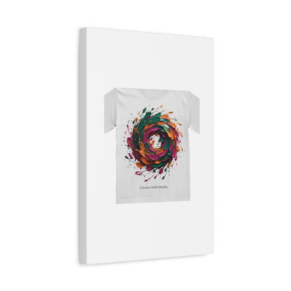Painterly Abstract Floral Swirl Canvas | Matte Stretched Canvas