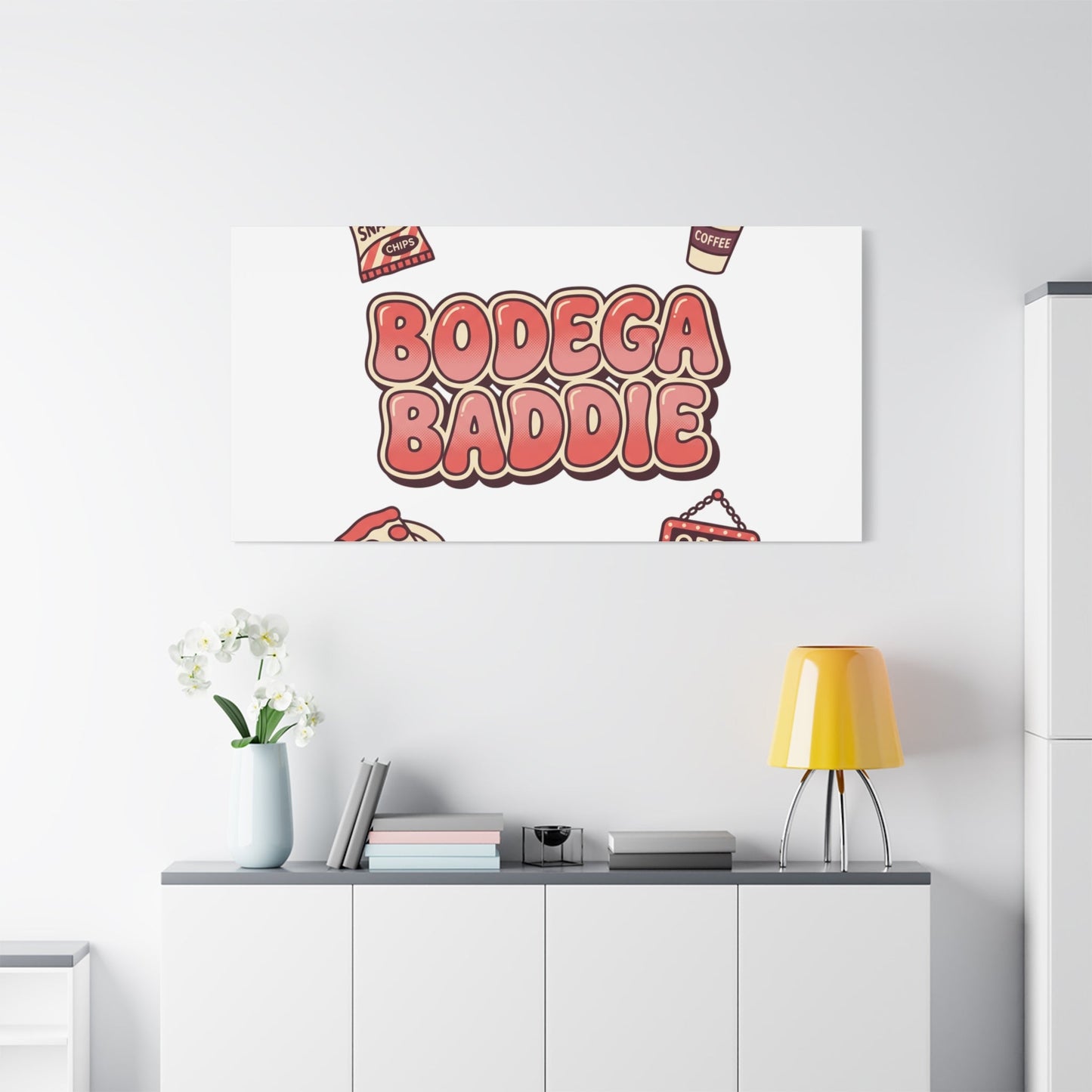 Bodega Baddie Matte Canvas, Stretched | NYC Y2K Corner Store Vibes