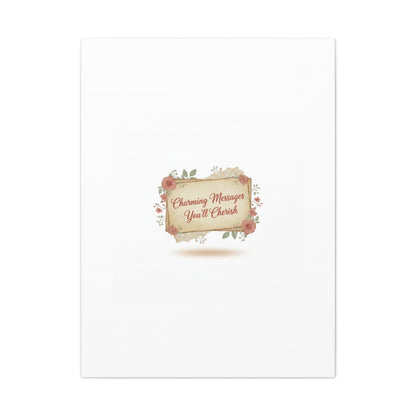 Love Letter Collage Canvas, Vintage Letter Art, Wax Seal Romance Print