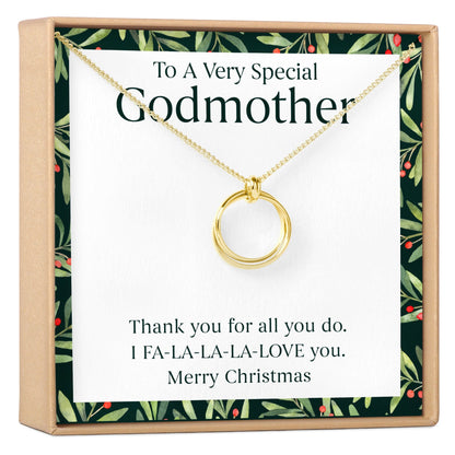 Christmas Gift for Godmother Necklace, Multiple Styles