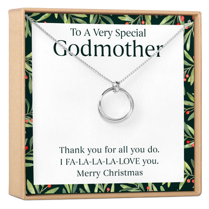 Christmas Gift for Godmother Necklace, Multiple Styles