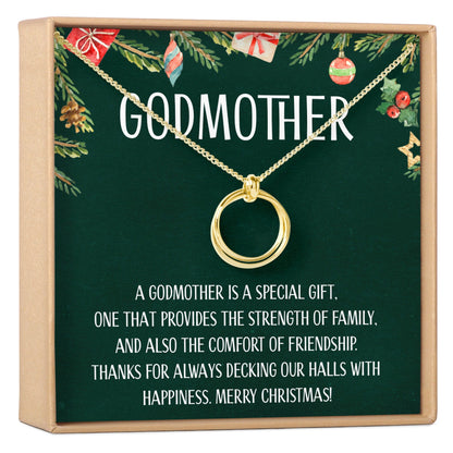 Christmas Gift for Godmother Necklace, Multiple Styles