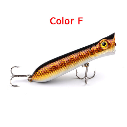 Popalua 8CM-12g black hook plastic fishing lure