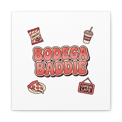 Bodega Baddie Matte Canvas, Stretched | NYC Y2K Corner Store Vibes