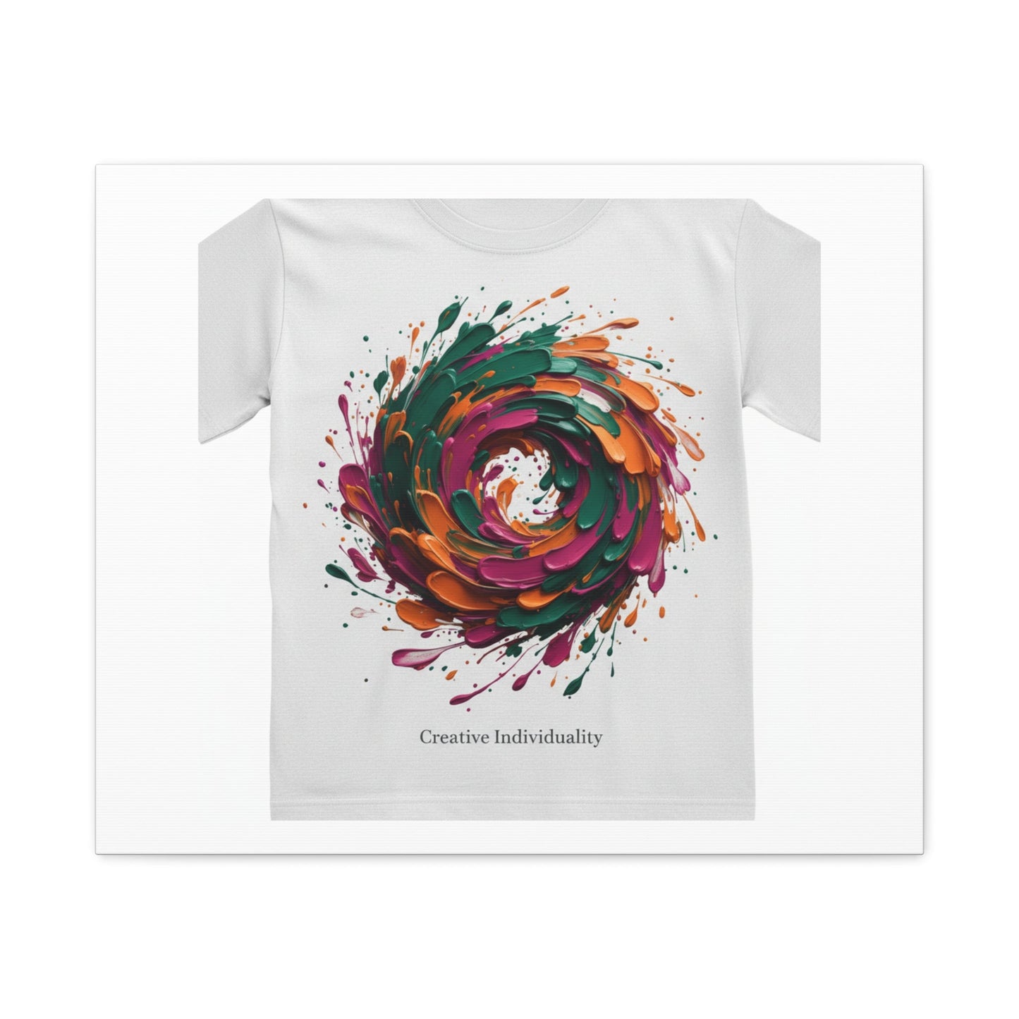 Painterly Abstract Floral Swirl Canvas | Matte Stretched Canvas