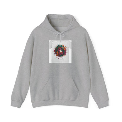 Painterly Abstract Floral Swirl Hoodie | artsy brushstroke apparel