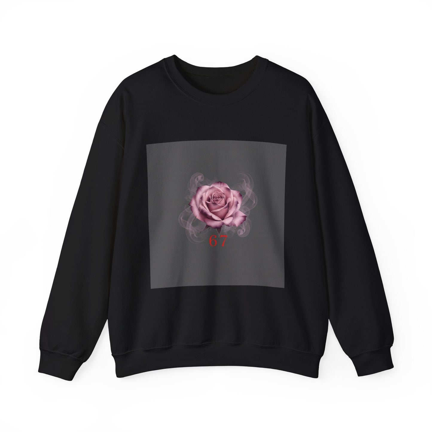 6 7 Valentine's Sweatshirt | Viral Gothic Rose Crewneck | 6 7 Meaning Dark Romance