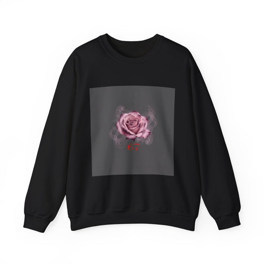 6 7 Valentine's Sweatshirt | Viral Gothic Rose Crewneck | 6 7 Meaning Dark Romance