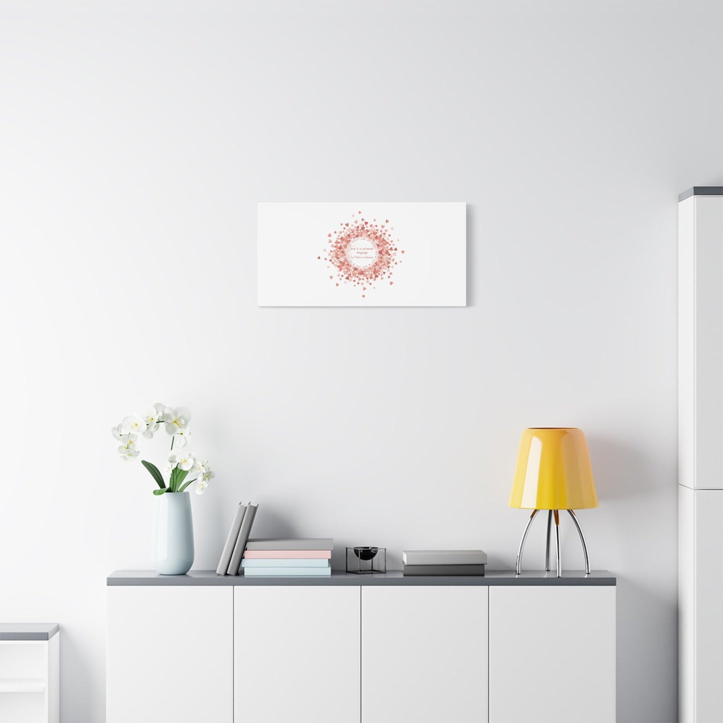 Tiny Heart Confetti Canvas | Matte Stretched Wall Art