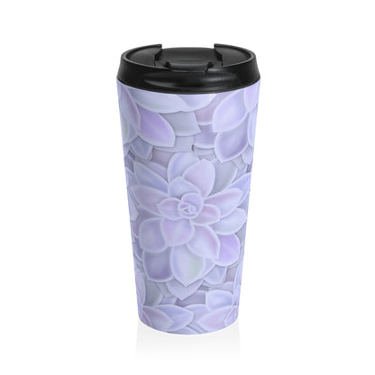 Graptopetalum Murasaki Succulent 15 oz Vacuum Insulated Stainless Steel Travel Tumbler