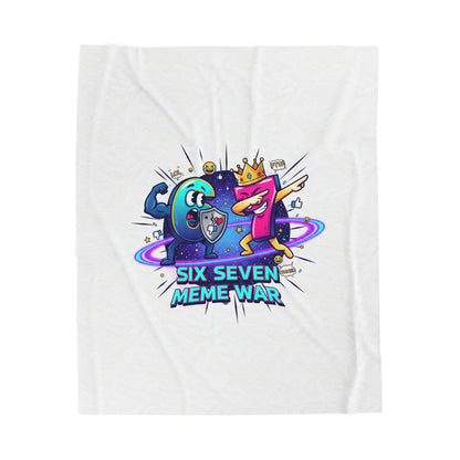 Six Seven Meme War Blanket | Legendary Internet Battle Plush Throw