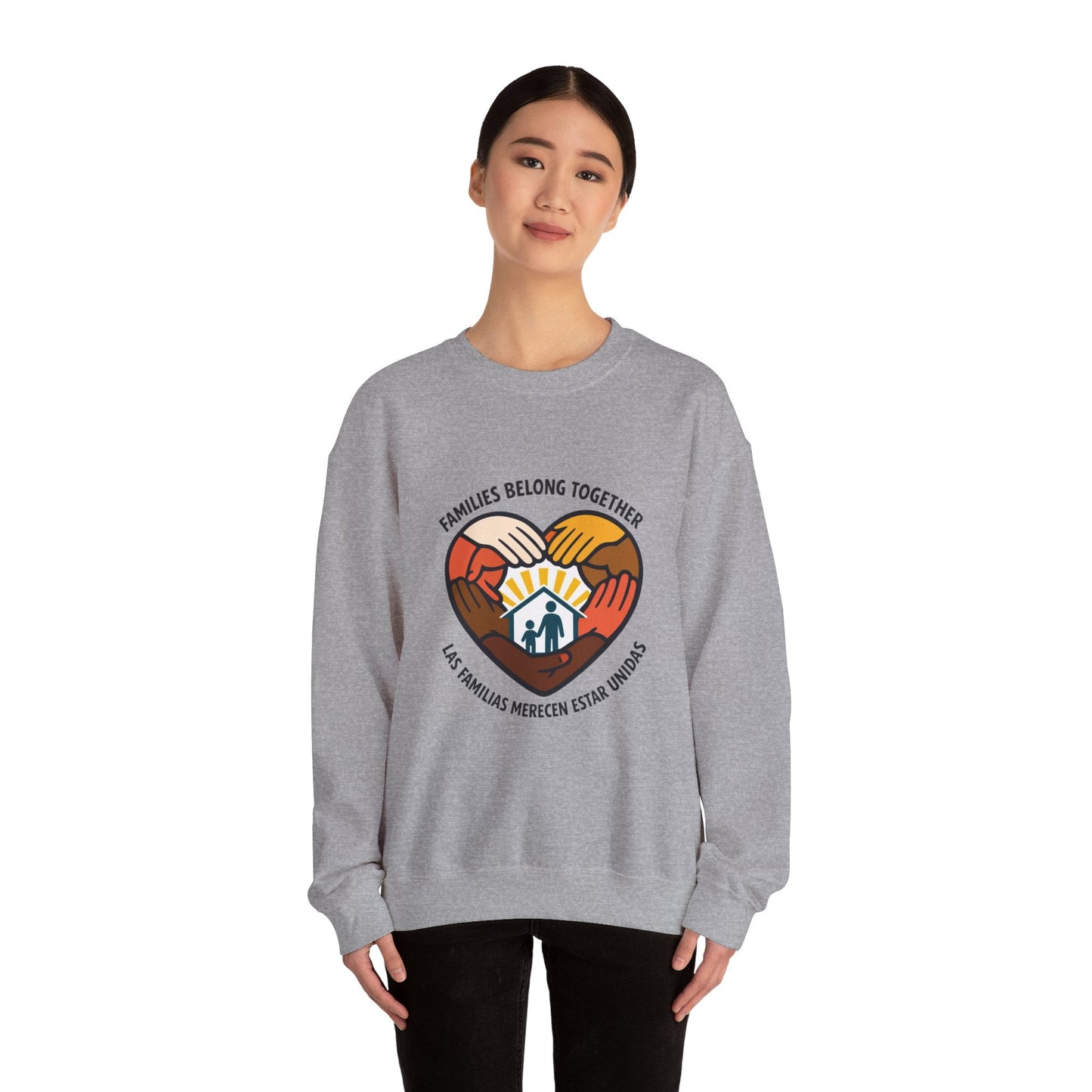 Families Belong Together Sweatshirt | family unity, immigrant rights, solidaridad