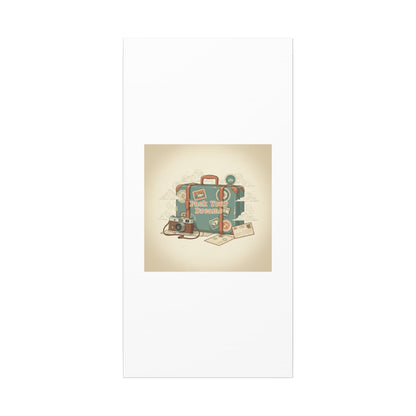 Pack Your Dreams Canvas | Retro Travel Postcard, Wanderlust Passport Stamp Art