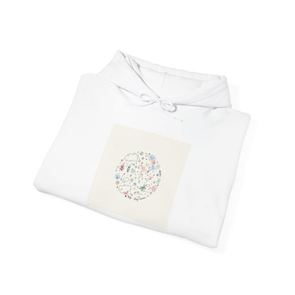 Minimal Hand-Drawn Doodle Circle Hoodie | Sketch Art, Line Drawing