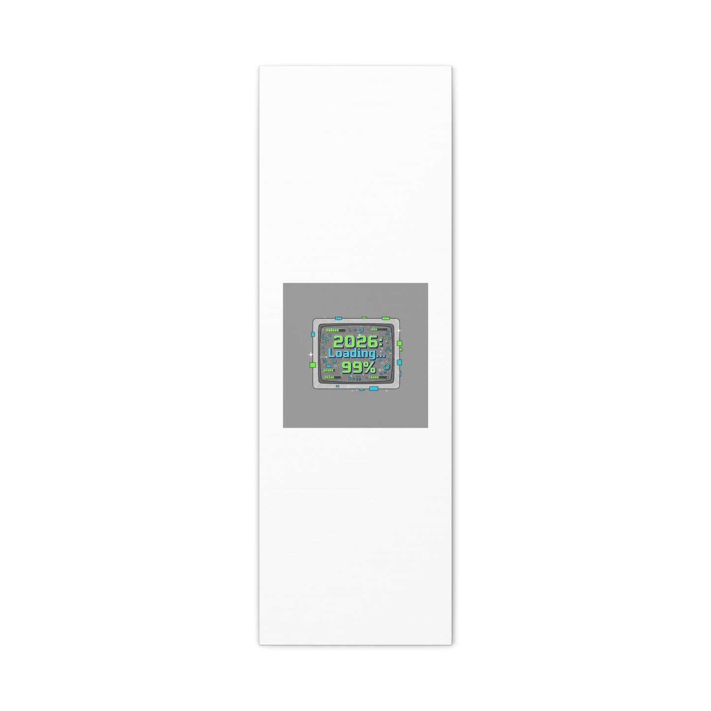2026 Loading 99% Canvas | NYE countdown, retro system interface