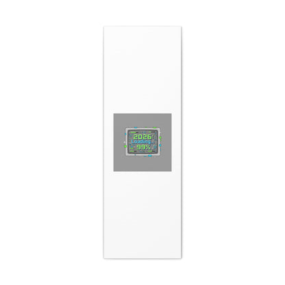 2026 Loading 99% Canvas | NYE countdown, retro system interface