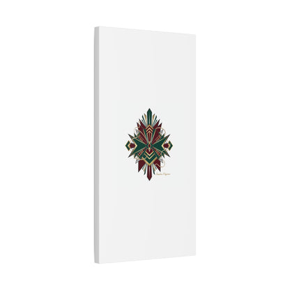 Art Deco geometric brass print Canvas | Neo-Deco chrome & gold fan motif