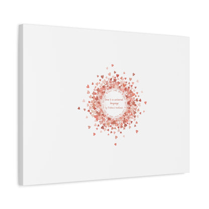 Tiny Heart Confetti Canvas | Matte Stretched Wall Art