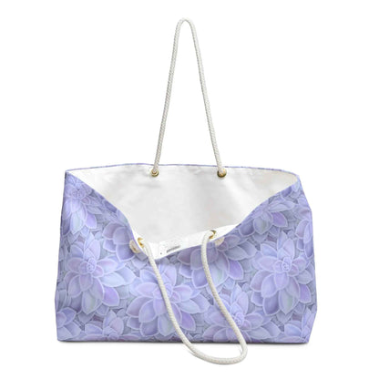 Graptopetalum Murasaki Succulent Pattern Weekender Bag