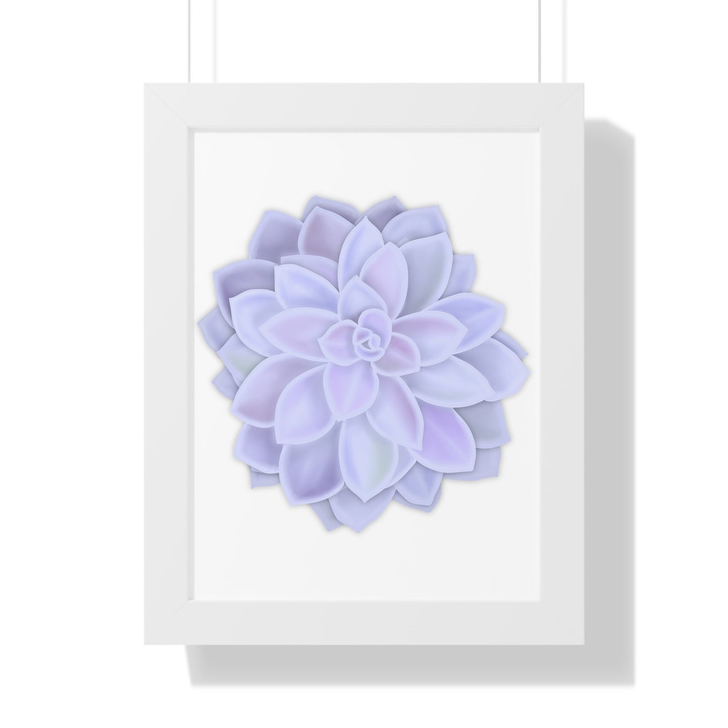 Graptopetalum Murasaki Succulent Framed Print – Botanical Wall Art