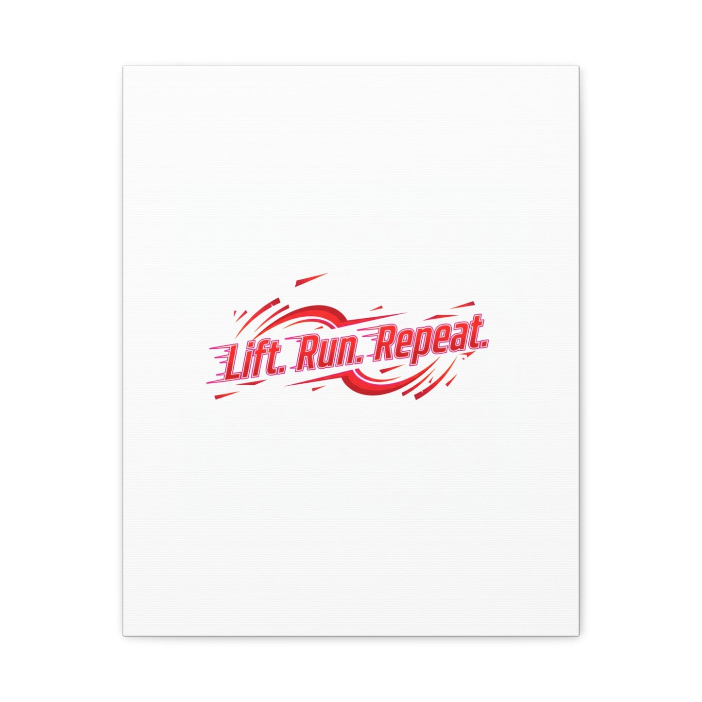Lift Run Repeat Canvas | Fitness Wall Art, Gym Motivation