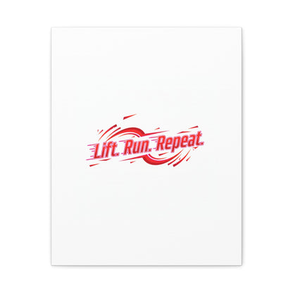 Lift Run Repeat Canvas | Fitness Wall Art, Gym Motivation