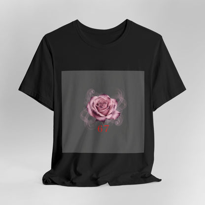 6 7 Rose Smoke Tee | Viral Valentine's Gothic Rose Shirt | 6 7 Meaning Dark Romance