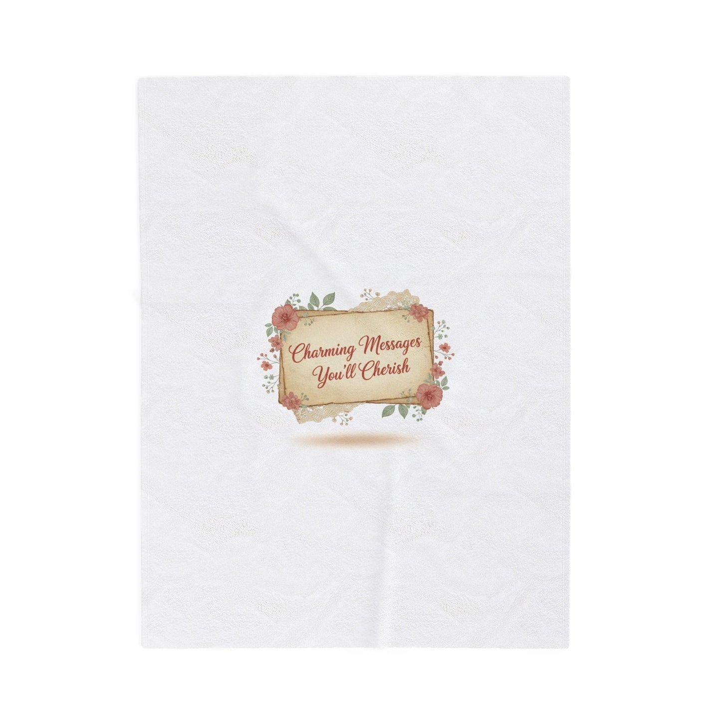 Handwritten Love Letter Design Blanket | vintage letter art, wax seal nostalgia
