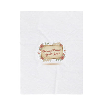 Handwritten Love Letter Design Blanket | vintage letter art, wax seal nostalgia