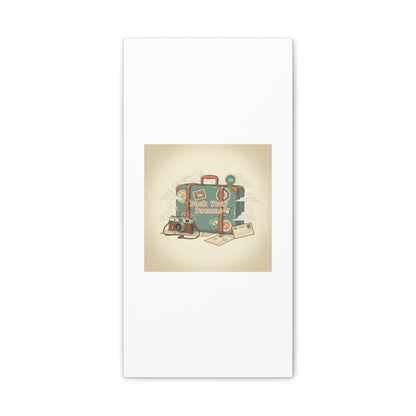 Pack Your Dreams Canvas | Retro Travel Postcard, Wanderlust Passport Stamp Art