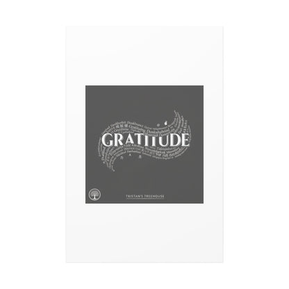 Gratitude Wall Art Matte Canvas | Tiny Treats, sweet uplifting print