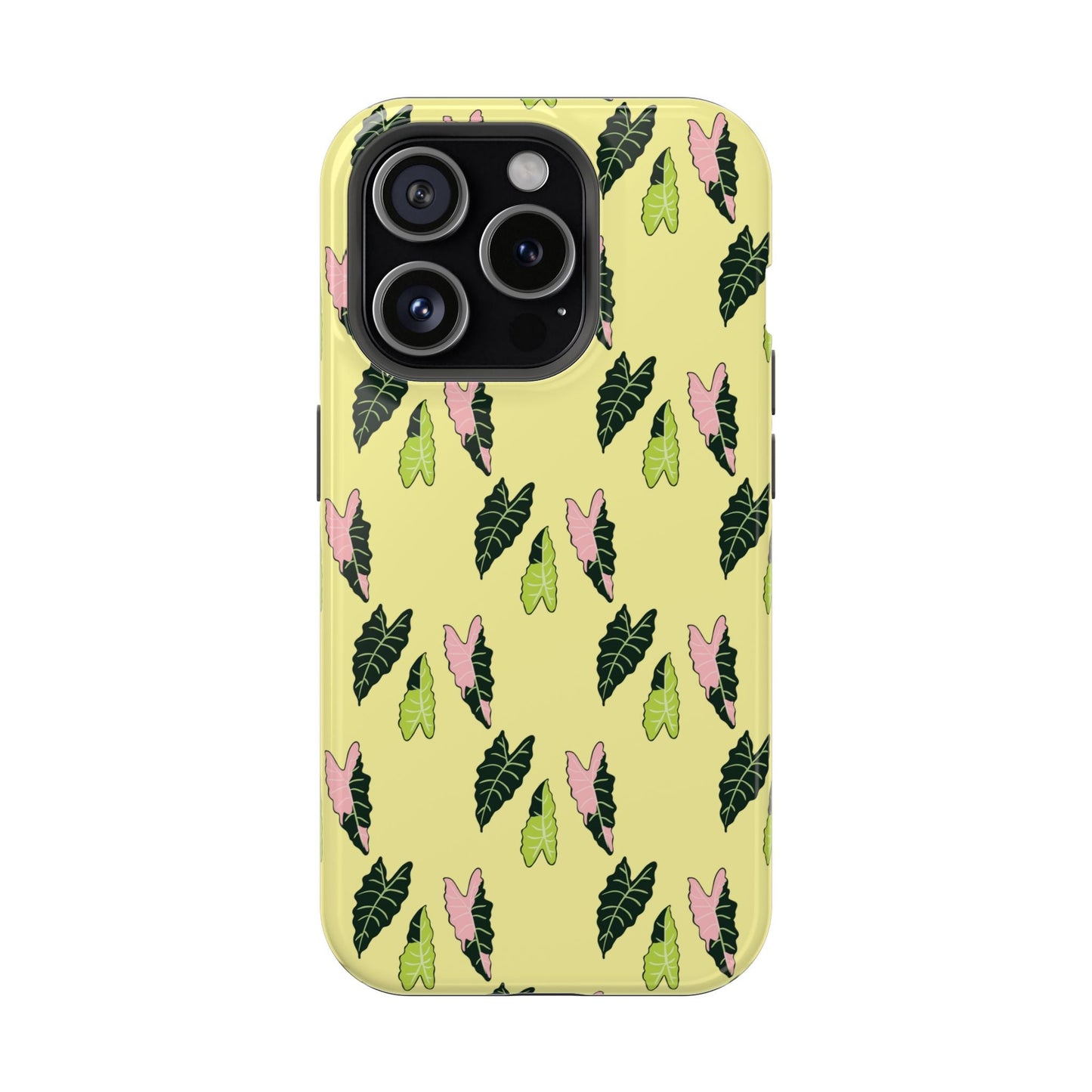 Alocasia Pattern Phone Case – Dual Layer Protective Cover