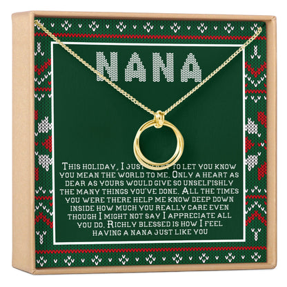Christmas Gift For Nana Necklace, Multiple Styles