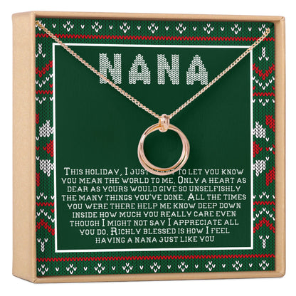 Christmas Gift For Nana Necklace, Multiple Styles