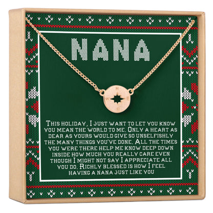 Christmas Gift For Nana Necklace, Multiple Styles