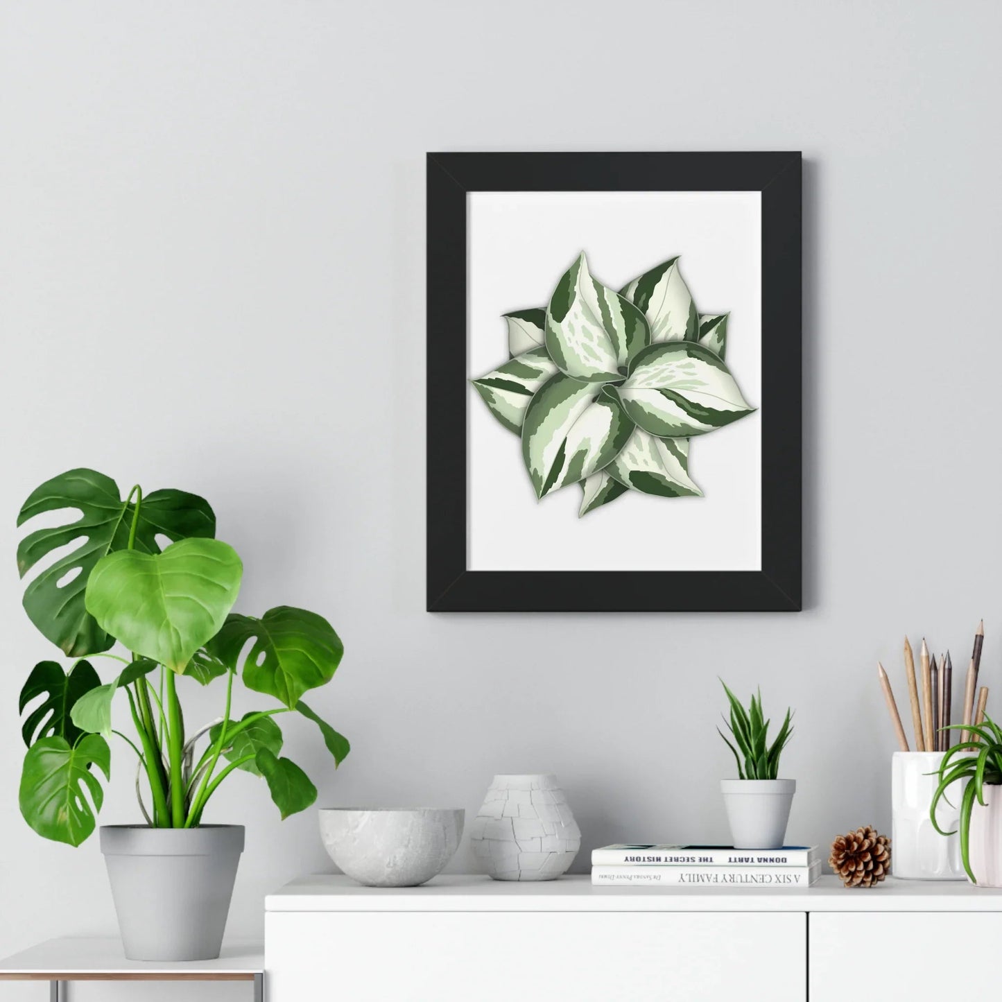 Manjula Pothos Framed Print – Botanical Wall Art