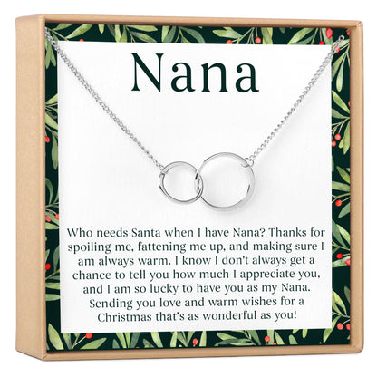Christmas Gift For Nana Necklace, Multiple Styles