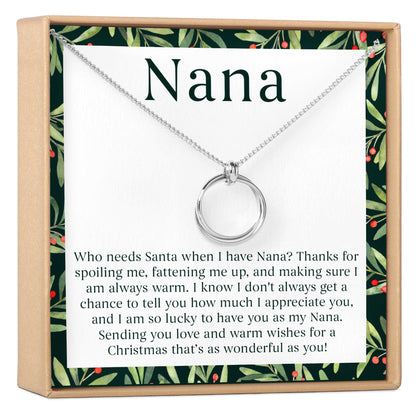 Christmas Gift For Nana Necklace, Multiple Styles