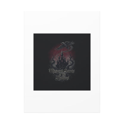 Whispered Secrets of the Shadows Castle Wall Art, Matte Canvas | Gothic Medieval Decor