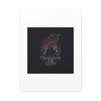 Whispered Secrets of the Shadows Castle Wall Art, Matte Canvas | Gothic Medieval Decor
