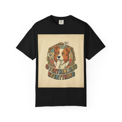 Overthinking Overrated Dog T-Shirt — Funny Dog Graphic Tee