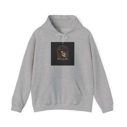 Ride or Die Skull, Hoodie | western skull art, gothic Americana