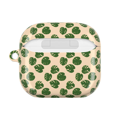Monstera Pattern AirPod Case